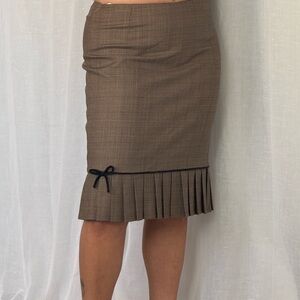 ✿ ⋆｡ Liz Claiborne Plaid Pleated Hem Skirt ⋆｡✿